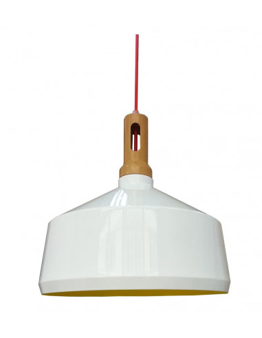CANDELLUX ROBINSON LAMPA WISZĄCA 36 1X60W E27 BIAŁY / WNĘTRZE ŻÓŁTE 31-37688