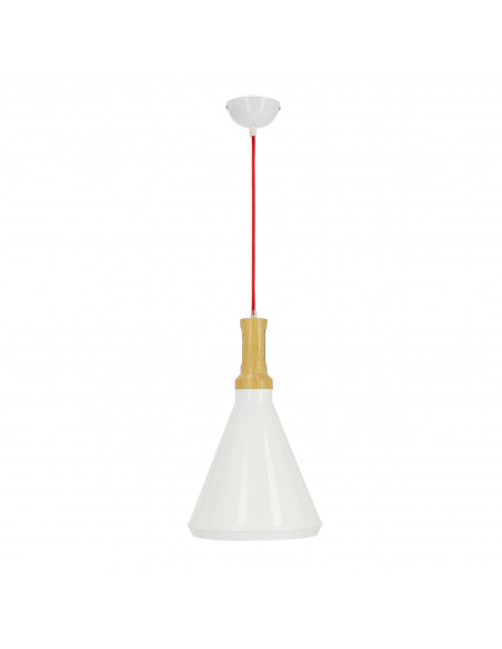 CANDELLUX ROBINSON LAMPA WISZĄCA 26 1X60W E27 BIAŁY / WNĘTRZE ŻÓŁTE 31-37695