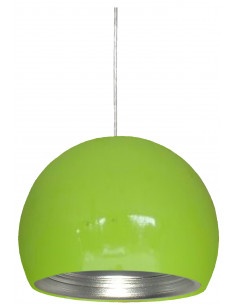 CANDELLUX PICTOR LAMPA WISZĄCA 25 1X60W E27 ZIELONY/SREBRNY ODBŁYŚNIK 31-24930