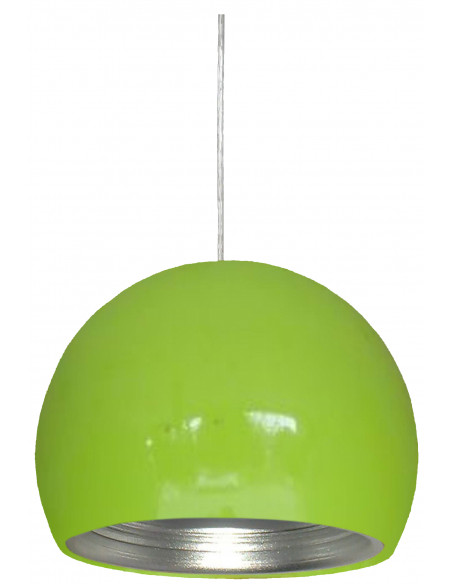 CANDELLUX PICTOR LAMPA WISZĄCA 25 1X60W E27 ZIELONY/SREBRNY ODBŁYŚNIK 31-24930