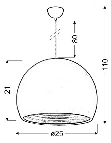 CANDELLUX PICTOR LAMPA WISZĄCA 25 1X60W E27 ZIELONY/SREBRNY ODBŁYŚNIK 31-24930