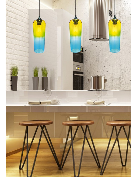 CANDELLUX EOL LAMPA WISZĄCA 11/29 1X60W E27 ŻÓŁTO ZIELONY 31-51844