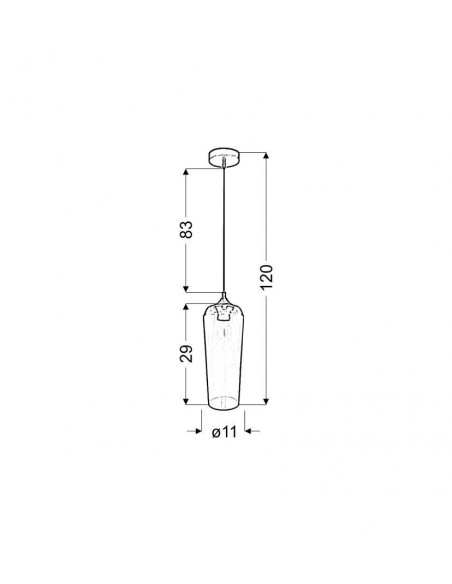 CANDELLUX EOL LAMPA WISZĄCA 11/29 1X60W E27 ŻÓŁTO ZIELONY 31-51844