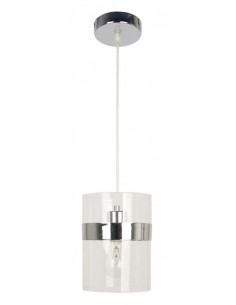 CANDELLUX BRANDO LAMPA WISZĄCA 15 1X60W E27 CHROM / TRANSPARENT 31-28044