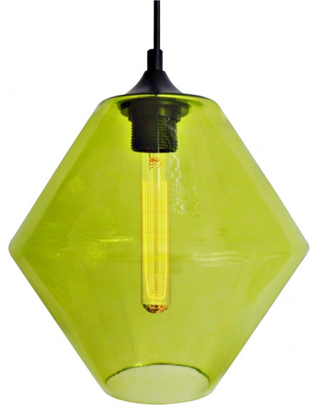 CANDELLUX BREMEN LAMPA WISZĄCA 20 1X60W E27 KLOSZ ZIELONY + ŻARÓWKA 31-36353