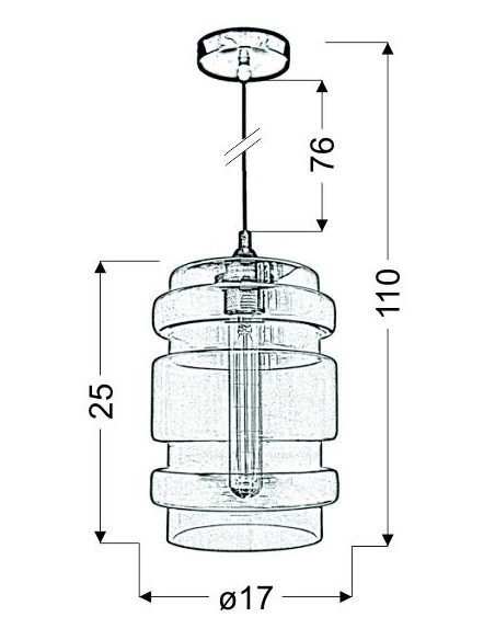 CANDELLUX DECORADO LAMPA WISZĄCA 18 1X60W E27 KLOSZ ZIELONY + ŻARÓWKA 31-36650