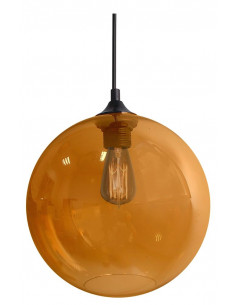 CANDELLUX EDISON LAMPA WISZĄCA 25 1X60W E27 BURSZTYNOWY + ŻARÓWKA 31-21397