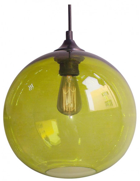 CANDELLUX EDISON LAMPA WISZĄCA 25 1X60W E27 ZIELONY + ŻARÓWKA 31-29546