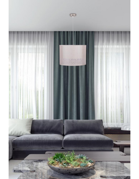 CANDELLUX ARABESCA LAMPA WISZĄCA 33X33X24 1X60W E27 KREMOWY (ABAŻUR 77-19441 Z ZAWIESIEM 85-10608) 31-19526