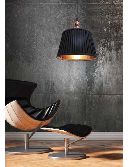 CANDELLUX AMORE LAMPA WISZĄCA 1X60W E27 STOŻEK CZARNY 31-39378