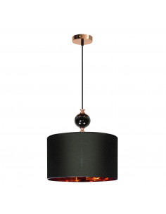 CANDELLUX MELBA LAMPA WISZĄCA 1X60W E27 CZARNY 31-39385