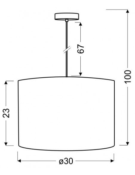 CANDELLUX SUMMER 30 LAMPA WISZĄCA 1X60W E27 BIAŁY 31-29836