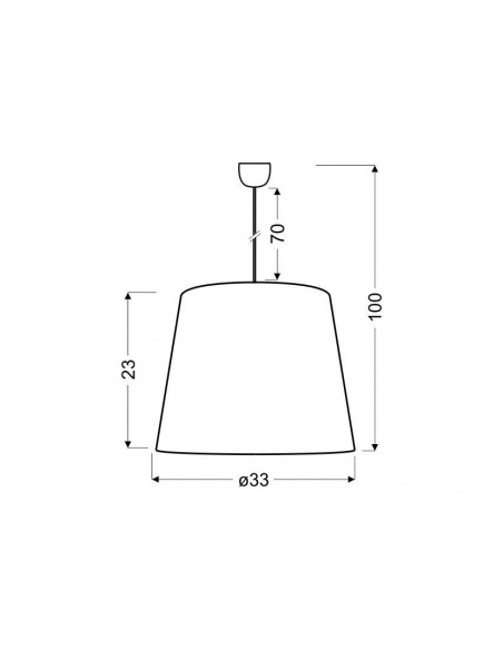 CANDELLUX SANDY LAMPA WISZĄCA 33 1X60W E27 31-29850
