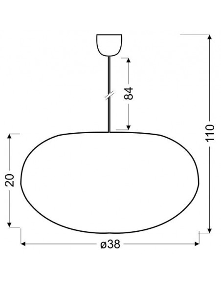 CANDELLUX LIVIO LAMPA WISZĄCA 35 1X60W E27 KREMOWY 31-51158