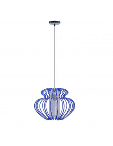 CANDELLUX IMPERIA LAMPA WISZĄCA 1X60W E27 450X330 MAŁA NIEBIESKA PROMOCJA 31-36592