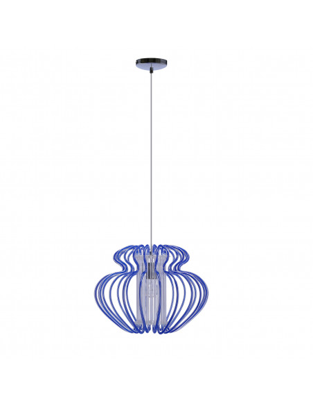 CANDELLUX IMPERIA LAMPA WISZĄCA 1X60W E27 450X330 MAŁA NIEBIESKA PROMOCJA 31-36592