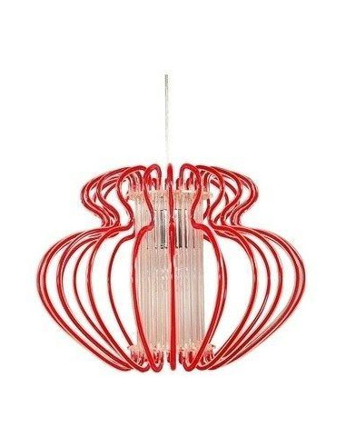 CANDELLUX IMPERIA LAMPA WISZĄCA 1X60W E27 450X330 MAŁA CZERWONA PROMOCJA 31-36608