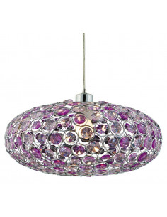 CANDELLUX CRISTY LAMPA WISZĄCA 38 1X60W E27 FIOLET + LINKA 85-10523 31-92635