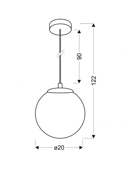 CANDELLUX GAZE LAMPA WISZĄCA 20 1X60W E27 RÓŻOWO ZŁOTY 31-43085