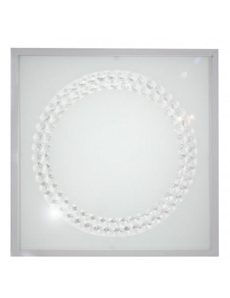 CANDELLUX LUX LAMPA SUFITOWA PLAFON 29X29 16W LED 6500K SATYNA DUŻY RING 10-60679
