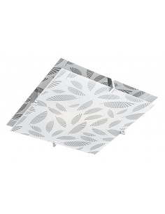 CANDELLUX FIKUS LAMPA SUFITOWA PLAFON 36X36 2X60W E27 CHROM 10-12821
