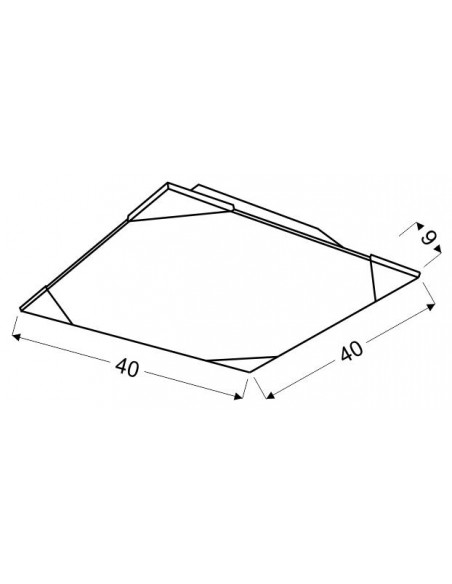 CANDELLUX ASTON LAMPA SUFITOWA PLAFON 40X40 3X60W E27 10-05533