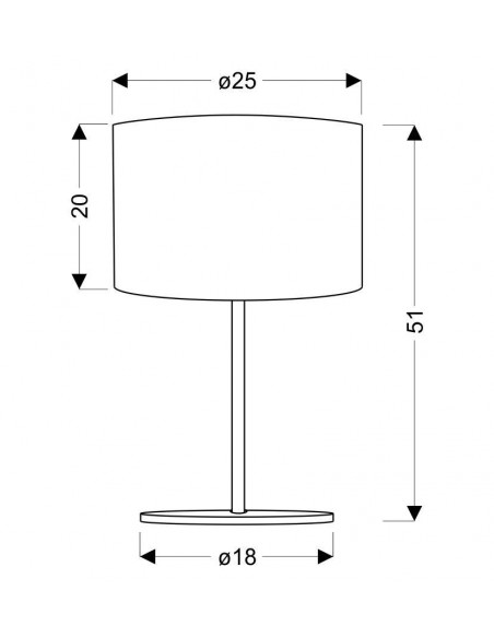 CANDELLUX ARKAS LAMPA 1X60W E27 41-18055