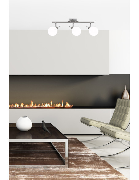 CANDELLUX Ghost lampa sufitowa satynowy 3x40w g9 klosz biały 93-01498