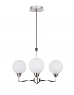 CANDELLUX Logos lampa wisząca satynowy 3x25w g9 klosz biały 33-05441