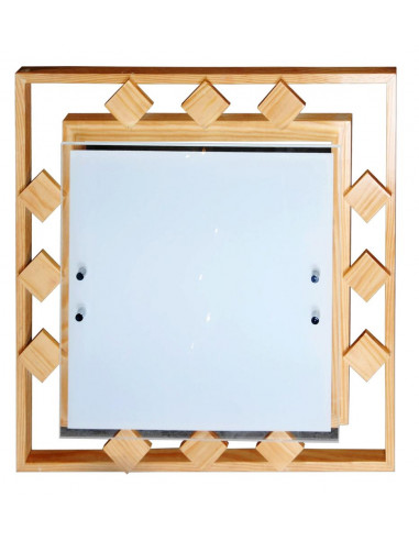 CANDELLUX NATURA PLAFON 2X60W E27 40X40X10,5 KWADRACIKI ZÓŁTY 10-39586