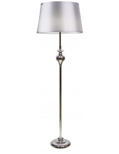 CANDELLUX PRIMA LAMPA PODŁOGOWA CHROMOWY 1X60 E27 ABAŻUR SREBRNY 51-03683