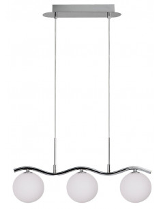 CANDELLUX Ramon lampa wisząca chromowy 3x40w g9 klosz biały 33-01405