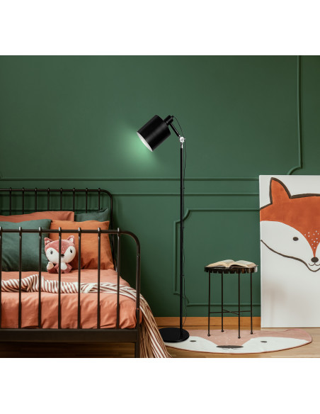 CANDELLUX ZANA LAMPA PODŁOGOWA CZARNY 1X60W E27 KLOSZ CZARNY 51-02853