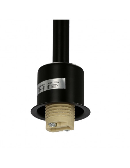 CANDELLUX VANITY LAMPA PODŁOGOWA CZARNY 1X40W G9 51-00057