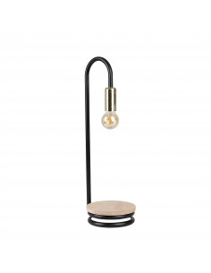 CANDELLUX ABI LAMPKA STOŁOWA CZARNO ZŁOTY 1X40W E14 41-80080