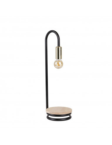 CANDELLUX ABI LAMPKA STOŁOWA CZARNO ZŁOTY 1X40W E14 41-80080