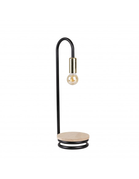 CANDELLUX ABI LAMPKA STOŁOWA CZARNO ZŁOTY 1X40W E14 41-80080