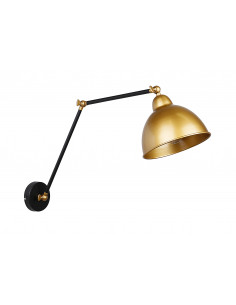 CANDELLUX Truck lampa kinkiet czarny+złoty 1x40w e27 klosz złoty 21-05915