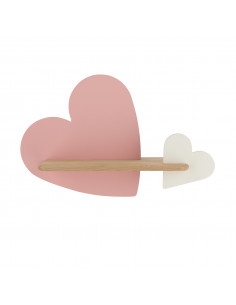 CANDELLUX Heart lampa kinkiet 5w led 4000k iq kids różowy+biały 21-03874