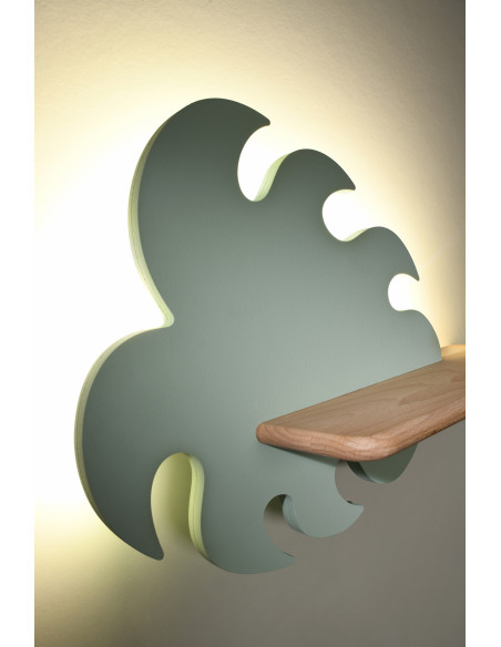 CANDELLUX Monstera lampa kinkiet 5w led 4000k iq kids zielony 21-00941