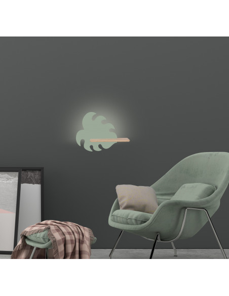 CANDELLUX Monstera lampa kinkiet 5w led 4000k iq kids zielony 21-00941