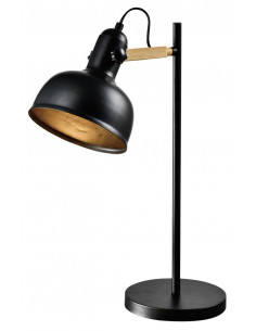 CANDELLUX RENO LAMPA STOŁOWA CZARNY 1X40W E27 KLOSZ CZARNY 41-80066