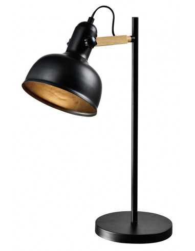 CANDELLUX RENO LAMPA STOŁOWA CZARNY 1X40W E27 KLOSZ CZARNY 41-80066