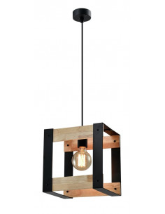 CANDELLUX Varna lampa wisząca czarny 1x40w e27 klosz czarny 31-78513