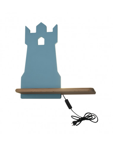 CANDELLUX TOWER LAMPA KINKIET 4W LED 4000K IQ KIDS Z PRZEWODEM Z WŁ. I WTYCZKĄ NIEBIESKI 21-85047