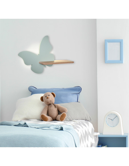 CANDELLUX BUTTERFLY LAMPA KINKIET 5W LED 4000K IQ KIDS Z PRZEWODEM Z WŁ. I WTYCZKĄ MIĘTOWY 21-85160