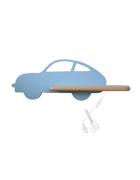 CANDELLUX CAR LAMPA KINKIET 5W LED 4000K WL IQ KIDS Z PRZEWODEM Z WŁ. I WTYCZKĄ NIEBIESKI 21-85085