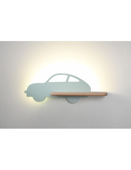 CANDELLUX Car lampa kinkiet ścienny 5w led 4000k wl iq kids miętowy 21-84804