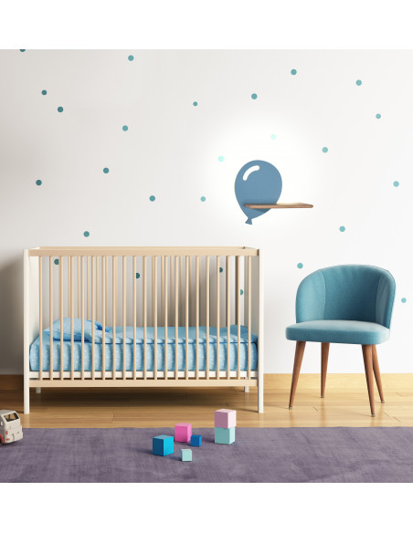 CANDELLUX Balloon lampa kinkiet 4w led 4000k z otworem iq kids niebieski 21-84750