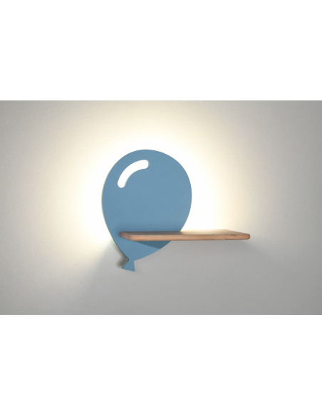 CANDELLUX Balloon lampa kinkiet 4w led 4000k z otworem iq kids niebieski 21-84750